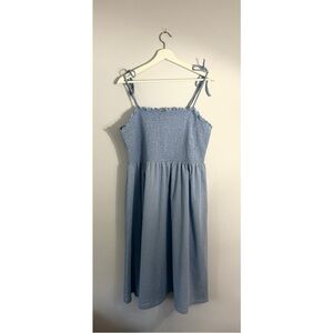 ❗️MOVING SALE❗️ H&M Blue Smocked Sleeveless Sundress